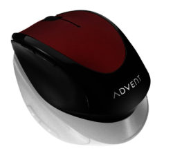 ADVENT AMWLRD15 Wireless Optical Mouse - Red